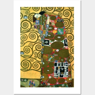 Fulfillment aka The Embrace by Gustav Klimt Posters and Art